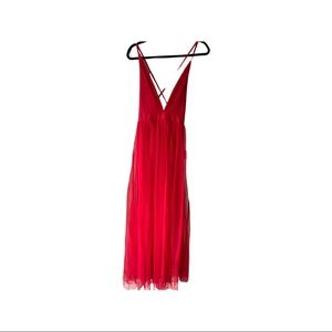 Red Maxi Formal Dress w/adjustable Straps